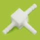 RACCORDO IN PTFE A T 10 MM